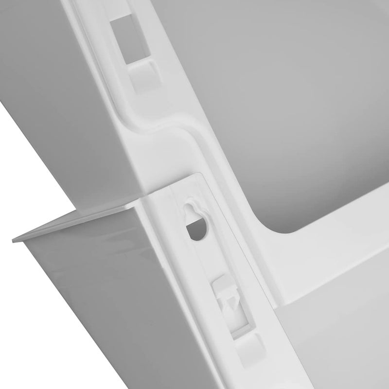Acrimet Wall Mount Pocket File Organizer Holder (Hangers Included) (White Color) (3 Pack) - Image 3